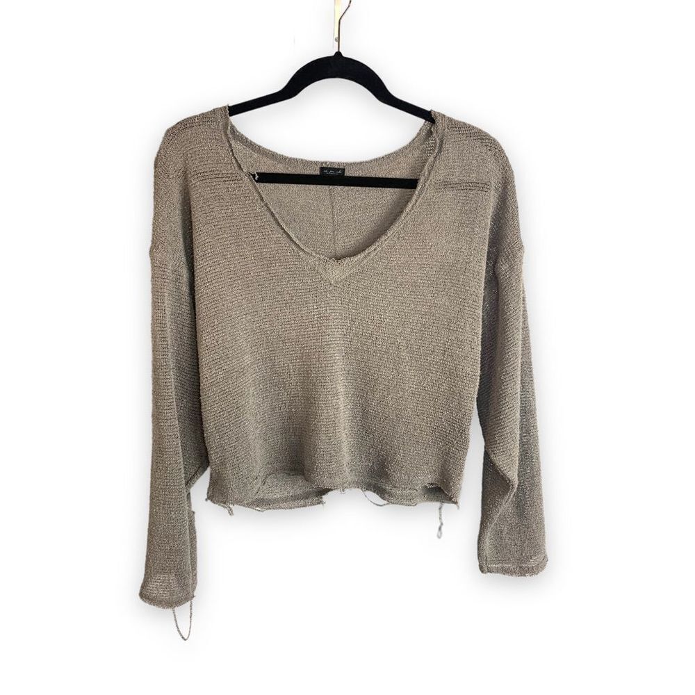 Urban outfitters destructed Cropped Sweater